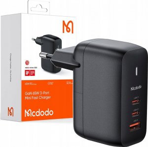 Ładowarka Mcdodo Ładowarka sieciowa GaN 65W Mcdodo CH-0291 2x USB-C, USB-A (czarna) 1