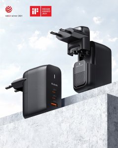 Ładowarka Mcdodo Ładowarka sieciowa GaN 65W Mcdodo CH-0291 2x USB-C, USB-A (czarna) 2