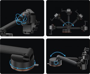 Baseus Uchwyt grawitacyjny do samochodu Easy Control Clamp 8