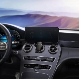 Baseus Uchwyt samochodowy grawitacyjny Baseus Metal Age II do okrągłej kratki (czarny) 17