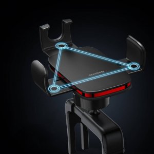 Baseus Uchwyt samochodowy grawitacyjny Baseus Metal Age II do okrągłej kratki (czarny) 2