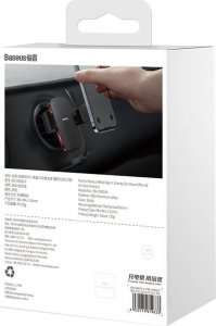 Baseus Uchwyt samochodowy grawitacyjny Baseus Metal Age II do okrągłej kratki (czarny) 21