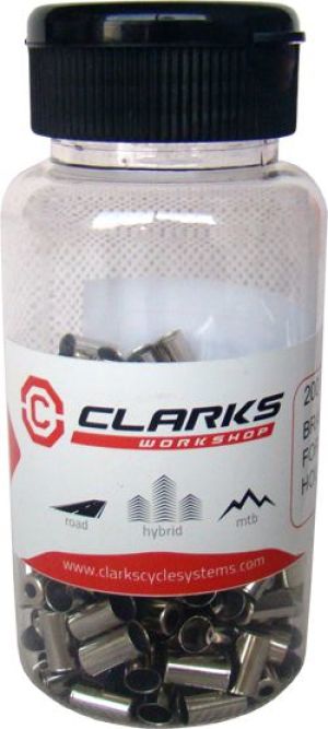 Clarks Końcówka Pancerza Hamulca CX15DP Aluminium CNC Srebrna Pudełko 200 szt. (CLA-CX15DP200) 1