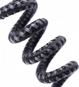 Kabel USB Topk USB-A - USB-C 1 m Czarno-srebrny (AM45) 7