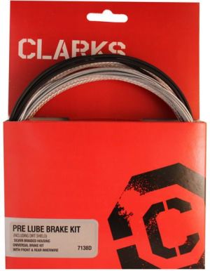 Clarks Zestaw hamulcowy CLARK'S PRE LUBE WATER CARBON MTB/Szosa uniwersalny + uszczelnienie pancerz srebrny karbon 1