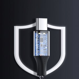 Kabel USB Topk USB-C - USB-A 1 m Fioletowy (AN10) 6