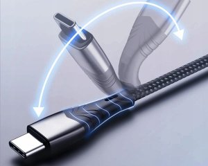 Kabel USB Topk USB-C - USB-C 1.5 m Czarny (AN62) 4