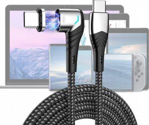 Kabel USB Topk USB-C - USB-C 1.5 m Czarny (AN62) 7