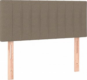 vidaXL vidaXL Zagłówek do łóżka z LED, taupe, 80x5x78/88 cm, tkanina 4