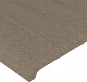 vidaXL vidaXL Zagłówek do łóżka z LED, taupe, 80x5x78/88 cm, tkanina 5
