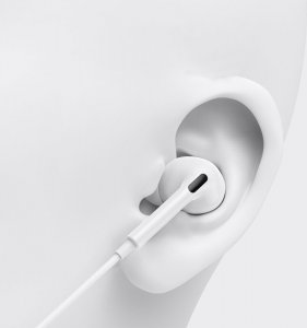 Słuchawki Topk Słuchawki przewodowe z mikrofonem F05 białe 5