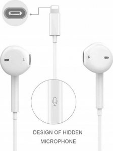 Słuchawki Topkkable Słuchawki do Apple iPhone Lightning z Chipem Apple 5