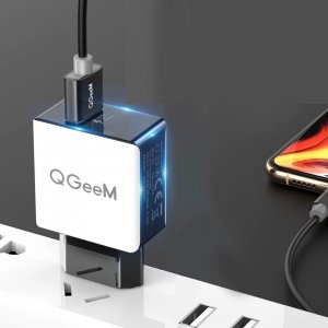 Ładowarka QGeeM Szybka ładowarka USB 20W Quick Charge QGeem QC3 4