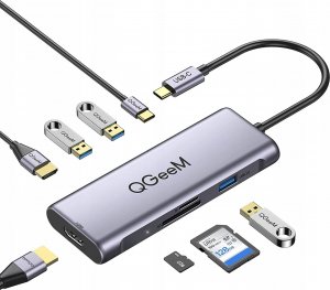 Stacja/replikator QGeeM USB-C (QG-UH08-4) 1