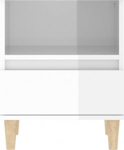 vidaXL vidaXL Szafki nocne, 2 szt., białe, wysoki połysk, 40x35x50 cm 7