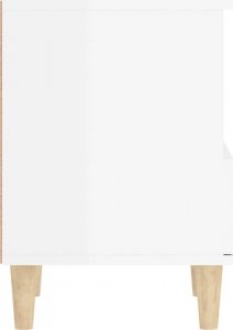vidaXL vidaXL Szafki nocne, 2 szt., białe, wysoki połysk, 40x35x50 cm 9