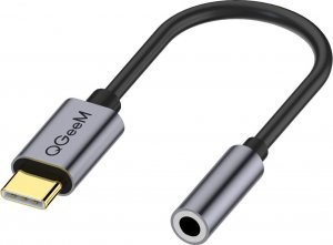Adapter USB USB-C - Jack 3.5mm Czarny  (QG-AU15) 1