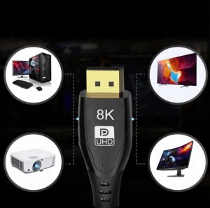 Kabel Kabel DISPLAY PORT DP-DP 1.4 DisplayPort 8K 2m 7