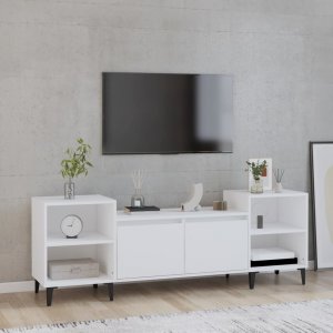 vidaXL vidaXL Szafka pod TV, biała, 80x36x50 cm, materiał drewnopochodny 1