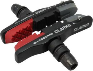 Clarks Klocki Hamulcowe CPS513 MTB Czerwono-Czarno-Szare (CLA-CPS513) 72 mm 1