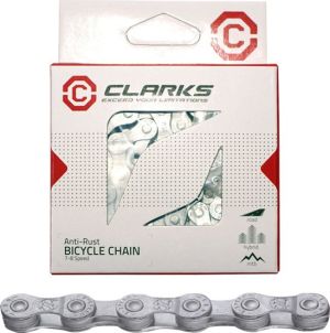 Clarks Łańcuch rowerowy YBN CL52 RB SHIMANO SRAM (7-8 Biegów, 1/2"x3/32", 116 ogniw, 7.3mm, spinka do łańcucha) Antykorozyjny 1