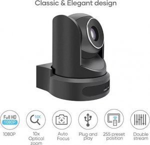 Kamera internetowa Rocware Kamera USB PTZ 1080p do wideokonferencji - ROCWARE RC20 2