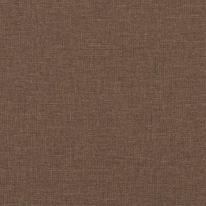 Krzesło biurowe vidaXL vidaXL Rozkładany fotel biurowy, brązowy, obity tkaniną 10