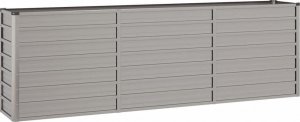 vidaXL Donica ogrodowa, szara, 240x40x77 cm, stal kortenowska 2