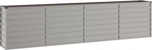 vidaXL vidaXL Donica ogrodowa, szara, 320x40x77 cm, stal kortenowska 2