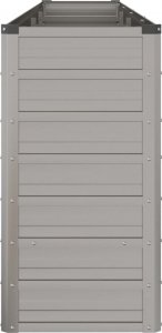vidaXL vidaXL Donica ogrodowa, szara, 320x40x77 cm, stal kortenowska 5