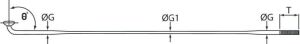 Cn Spoke Szprychy DB454 2.0-1.8-2.0 stal nierdzewna 296mm srebrne + nyple 144szt. 2