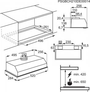 Okap AEG OKAP AEG DGB3523S one size 4