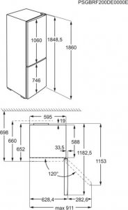 Lodówka AEG Lodówka AEG RCB732E5MB one size 5