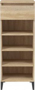 vidaXL vidaXL Półka na buty, dąb sonoma 40x36x105 cm, materiał drewnopochodny 5