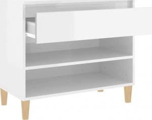 vidaXL vidaXL Szafka na buty, wysoki połysk, biała, 70x36x60 cm 7
