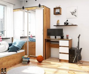 Biurko Fabryka Mebli Akord A6 Dąb Craft 90 cm x 50 cm 5