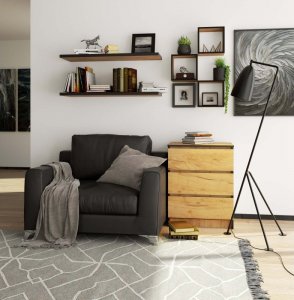 Fabryka Mebli Akord Komoda do salonu K 60 cm 3 szuflady - dąb craft 3