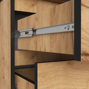 Fabryka Mebli Akord Komoda do salonu K 60 cm 3 szuflady - dąb craft 5