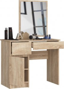 Fabryka Mebli Akord TOALETKA KOSMETYCZNA Z LUSTREM P-2/SL 500x600 LEWA DĄB SONOMA 2