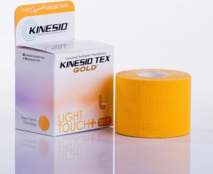 Kinesio Taśma tejp tape Kinesio Tex Gold LIGHT TOUCH + Kinesiotaping Pomarańczowy 1