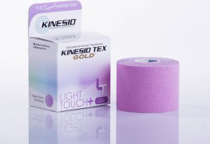 Kinesio Taśma tejp tape Kinesio Tex Gold LIGHT TOUCH + Kinesiotaping Fioletowy 1