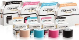 Kinesio Taśma tape tejp Kinesio Tex Gold FP 5cm x 5m Kinesiotaping Czarny 2