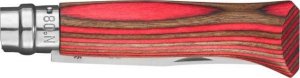 Opinel Nóż Inox Laminated Red Natural 08 2
