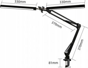 OEM LAMPKA NA SZYJĘ LED 1000mAh BLACK / CZARNY 12