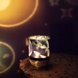 OEM LAMPKA NOCNA Z PROJEKTOREM + BLUETOOTH 3 KOLORY ŚWIATŁA + PILOT 3