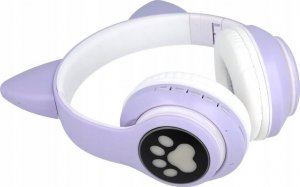 Słuchawki Protect Kocie uszy fioletowe 1