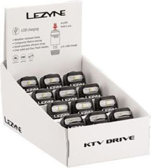 Lezyne Lampka przednia LED KTV BOX SET usb czarna pudełko 12szt (LZN-1-LED-12F-BOX12-V104) 1
