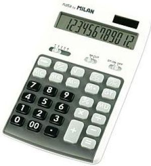 Kalkulator Milan Kalkulator 12 pozycyjny szary 1