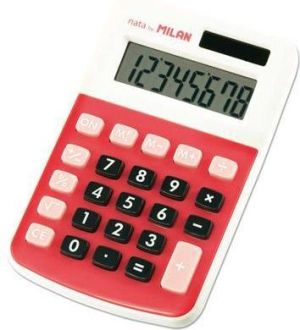 Kalkulator Milan Kalkulator 8-pozycyjny czerwony 1