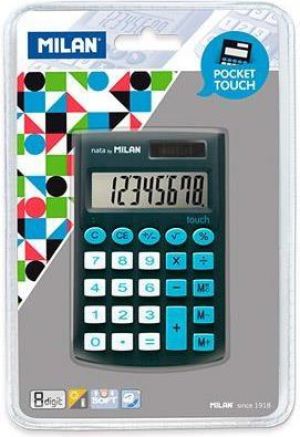 Kalkulator Milan Kalkulator kieszonkowy Pocket Touch 150908KBL czarno-niebieski 1